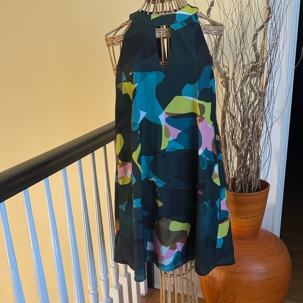 Chloe Olive Anhropology multi colored dress